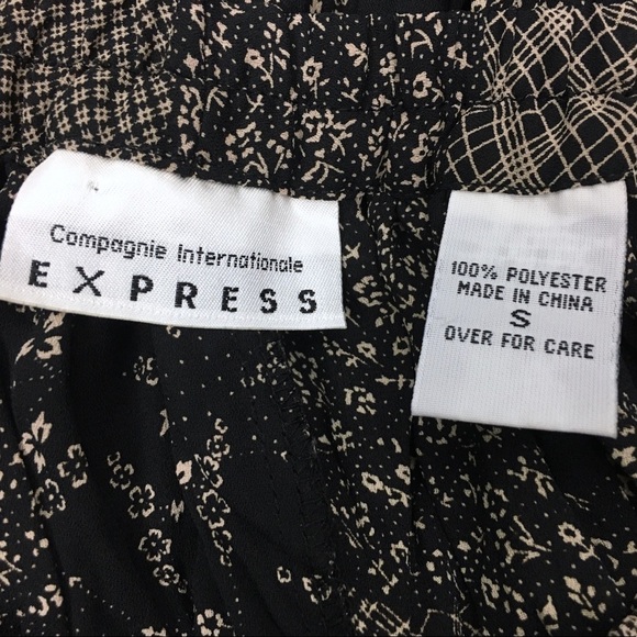 EXPRESS Vintage 90s Y2K Maxi Skirt Patchwork Whimsigoth Floral Sheer Gauzy Small - Picture 6 of 7